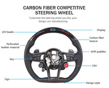 Load image into Gallery viewer, Carbon fiber steering wheel bare disc for McLaren 570 (2015) Cyber