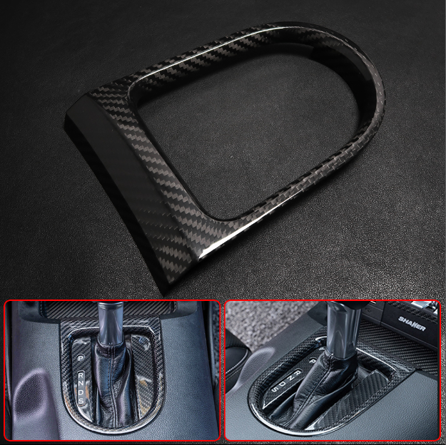 Carbon Fiber Mustang Carbon Fiber Gear Shift Base Sticker for Ford Mustang Cyber