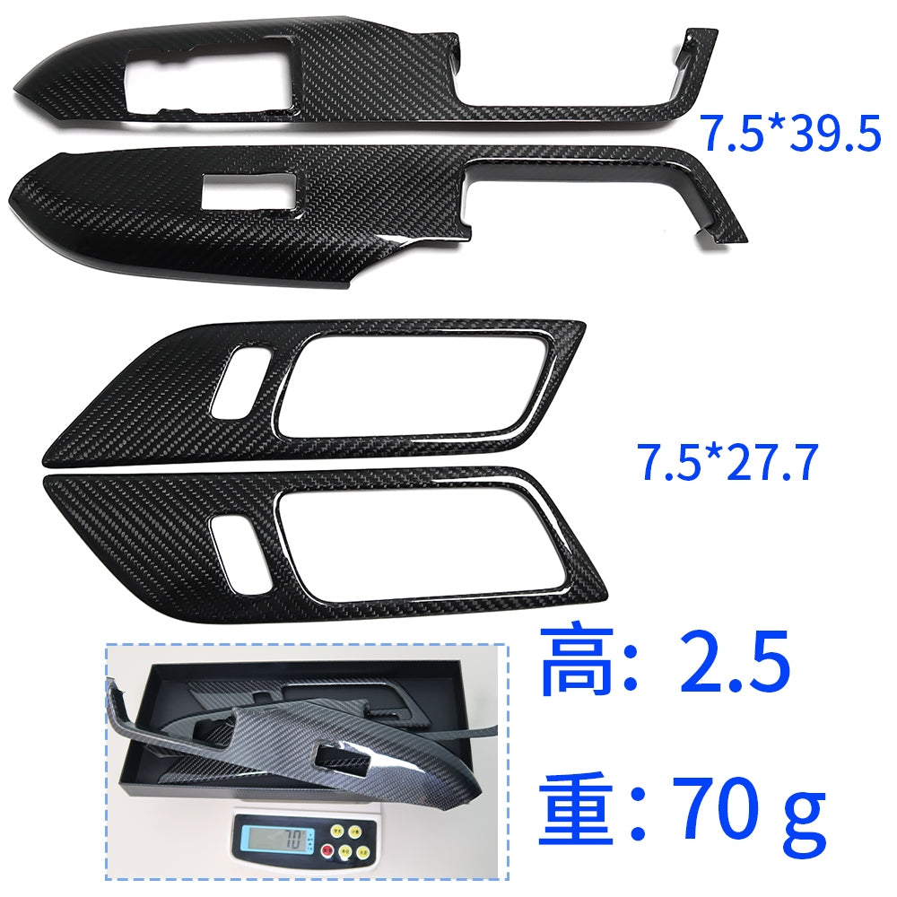 Carbon Fiber Glass Switches (4 Pieces) for Ford Mustang Cyber