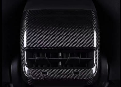 Carbon Fiber Model 3 Rear Vent (USB Hole) for Tesla Cyber