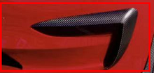 Laden Sie das Bild in den Galerie-Viewer, Carbon Fiber Model 3 Front Bumper Side Blades for Tesla Cyber