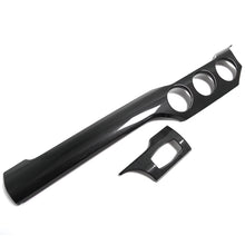 Load image into Gallery viewer, Carbon Fiber Center Console Long Strip + Headlight Switch (2 Pieces) for Ford Mustang Cyber