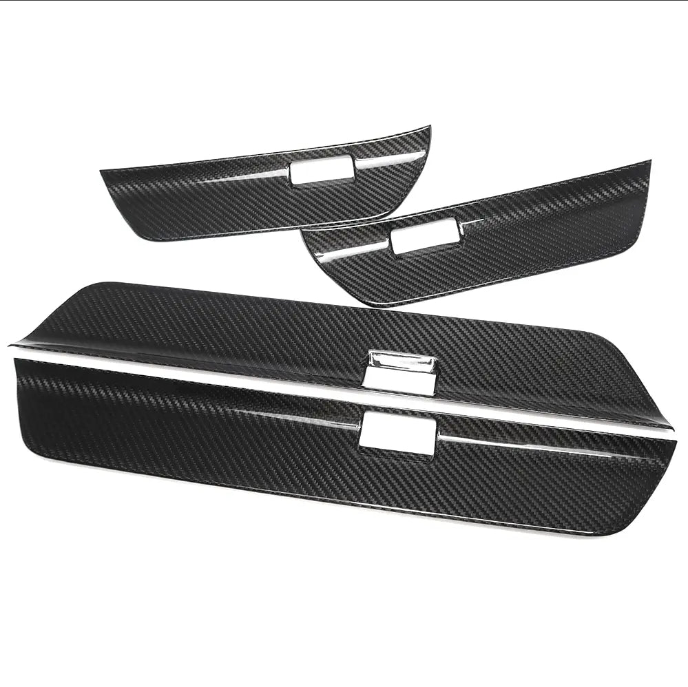 Tesla Model 3 Carbon Fiber Door Sill Trim Strip Cyber