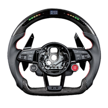 Load image into Gallery viewer, Carbon Fiber Steering Wheel with LED for Audi Models (2011-Onwards)