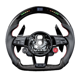 Carbon Fiber Steering Wheel with LED for Audi Models (2011-Onwards)