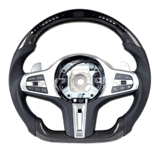 Load image into Gallery viewer, Carbon fiber steering wheel LED smart version for BMW F chassis 5 Series/G chassis 5 Series (2020)