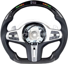 Load image into Gallery viewer, Carbon fiber steering wheel LED smart version for BMW G chassis 3 Series (2020 model year)