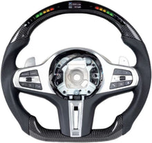 Load image into Gallery viewer, Carbon fiber steering wheel LED smart version for BMW/G chassis 5 Series, 3 Series (2020 model year)