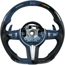 Load image into Gallery viewer, Carbon fiber steering wheel LED smart version for BMW M5 (F10 2015 model year, F90), M6 (F06, F12, F13), M8 (F91, F92, F93), 5 Series (F10, F11, GT F07), 6 Series (F06, F12, F13), 7 Series (F01, F02, F03) (2015 model year)