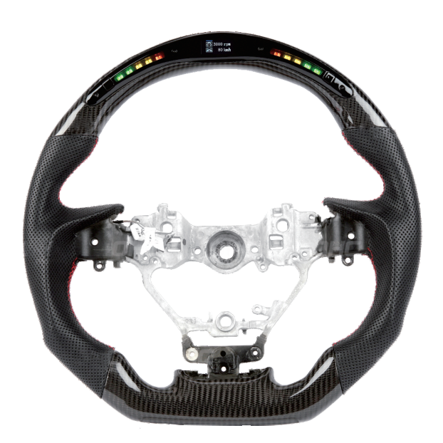 Carbon fiber steering wheel LED smart version for Lexus ES (2015-2017), RX (2016-2020), LX (2016-2019)