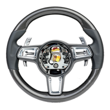Load image into Gallery viewer, Carbon fiber steering wheel assembly for Porsche 718 (2016 model year)