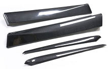 Load image into Gallery viewer, Carbon Fiber Model 3 Door Trim (4-Piece Set) for Tesla Cyber