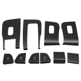 Tesla Model 3 Carbon Fiber Door Glass Window Button Frame (Right-Hand Drive)