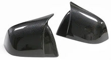 Load image into Gallery viewer, Carbon Fiber Model Y Mirror Covers (Horn Style) for Tesla Cyber
