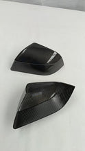 Load image into Gallery viewer, Tesla Model 3 New Rearview Carbon Fiber Mirror Shell (Inspired by the Tesla Model Y Renewal) Cyber Carbon Fiber