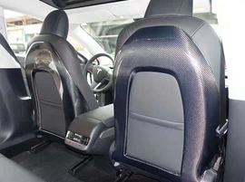 Carbon Fiber Model Y Seat Backs (Sticky Type) for Tesla Cyber