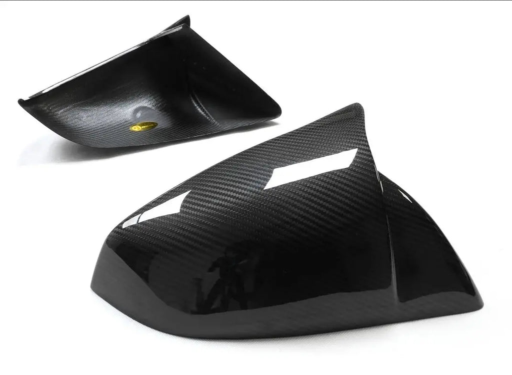 Horn Style Carbon Fiber Mirror Shell for Tesla MODEL S （2021） Cyber